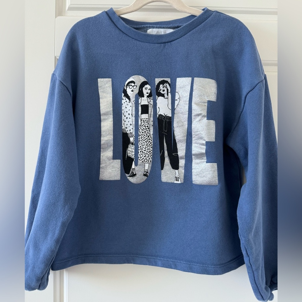 Zara girls sweatshirt
